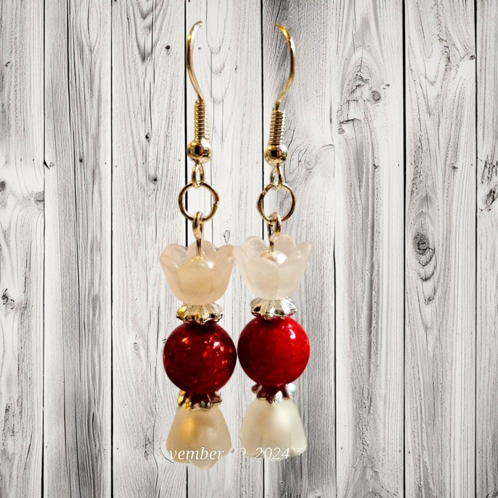 Candy wrapper earrings
